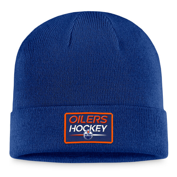 Fanatics Pánská zimní čepice Edmonton Oilers NHL Authentic Pro Prime Cuffed Beanie