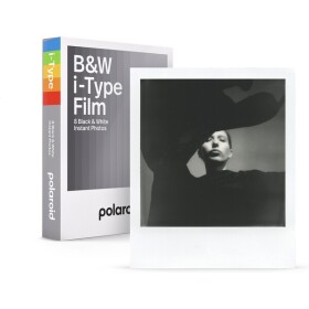 Polaroid Originals i-Type BW / Fotopapír 8 listů / rozměr 10,7 x 8,8 cm / lesklý / určen pro instantní fotoaparáty (006001)