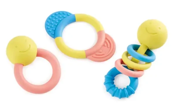 Hape ECO BABY - Sada chrastítek a kousátek / od 0 měsíců (1088E0027)