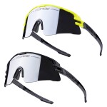 Brýle FORCE AMBIENT, 1x černé+1x fluo, černé sklo