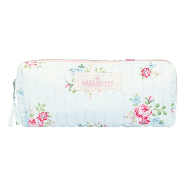 GREEN GATE Toaletní taštička Nikolina Pale Blue, modrá barva, textil