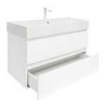 Koupelnová skříňka s umyvadlem SAT B-Way 99x50x45 cm bílá lesk BWAY2100WU2BBI BWAY2100WU2BBI