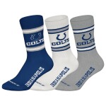 Pánské ponožky Indianapolis Colts NFL Team Set Crew (3 páry) Velikost: 43–46