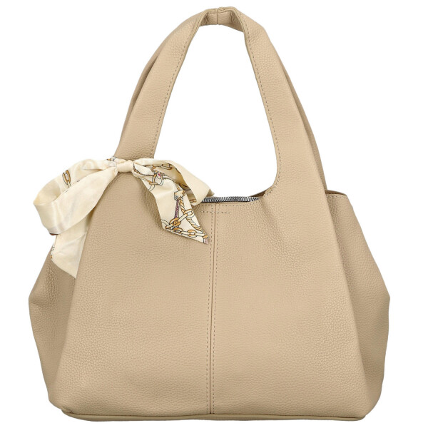 Módní dámská koženková kabelka do ruky Nerilly, bežová