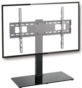 Schwaiger stolní stojan pro TV černá / Stojan pro TV / 37" - 70" / VESA 200x200-600x400 / max 40 kg / otočný (TVS7040511)