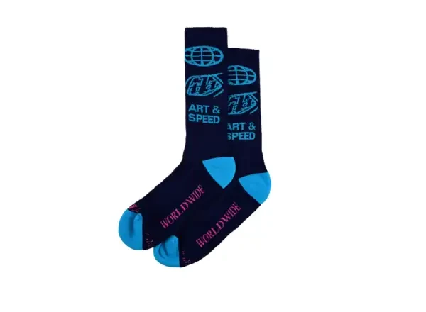 Troy Lee Designs Performance Worldwide ponožky Midnight vel. S/M (38-42)