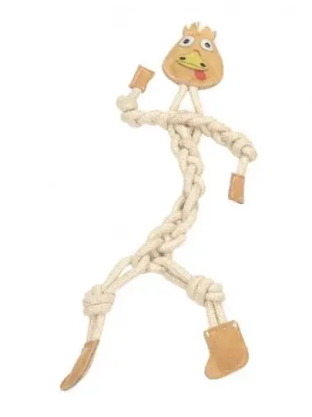 AnimALL Hračka Mr.Roper Krůta kůže+lano 47 cm/9 mm (110306)