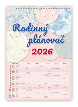 Nástěnný kalendář 2026 Helma - Rodinný plánovač