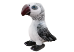 Mamido Plyšový papoušek 20 cm šedý