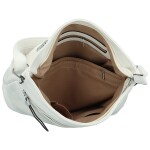 Trendy dámská koženková crossbody kabelka Skyler, bílá