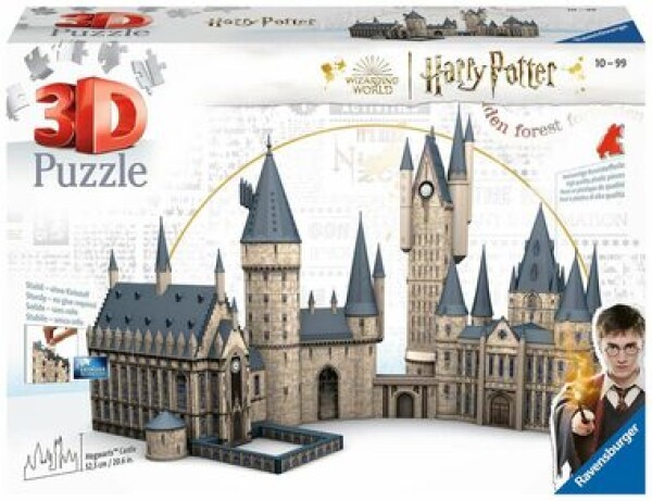 Ravensburger 3D puzzle Harry Potter: Bradavický hrad Velká síň a Astronomická věž 1245 ks