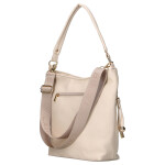 Trendy dámská crossbody kabelka LB Polla, béžová