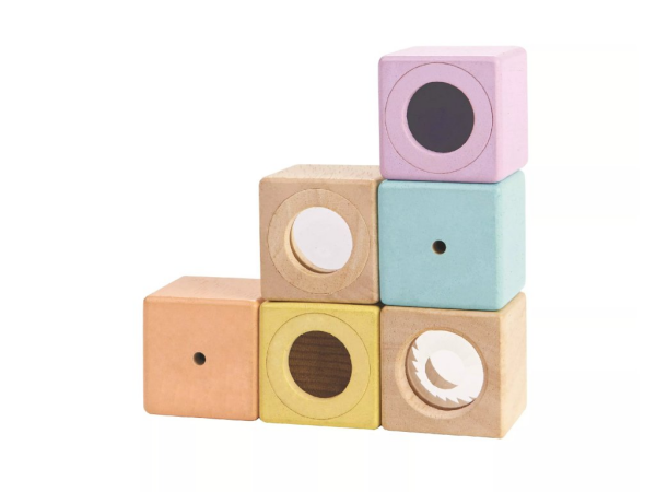 PlanToys PlanToys Smyslové kostky (6ks) "PlanLifestyle"