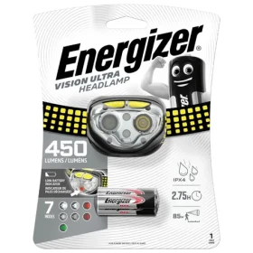 Energizer Headlight Vision Ultra 450lm / čelová svítilna / Dosvit: až 85 metrů / 3xAAA (7638900424478)