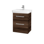 Dřevojas - Umyvadlová skříňka GO SZZ2 50 - D06 Ořech / Úchytka T01 / D06 Ořech 29763A