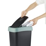ROTHO TWIST odpadkový koš 25L - krémově zelená