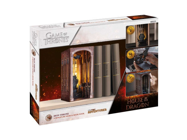 Rod draka 3D skládačka Book Nook - Železný trůn