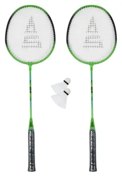 SULOV zeleno-černý / Badmintonový set / 2x raketa 24 cm / 2x míček / Cestovní vak