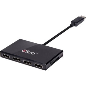 Club3D CSV-6400 DisplayPort adaptér [1x zástrčka DisplayPort - 4x zásuvka DisplayPort] černá