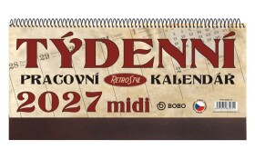 Pracovní kalendář 2027 MIDI Retro
