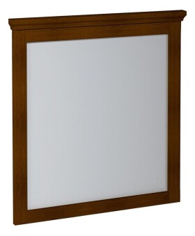 SAPHO - CROSS zrcadlo v dřevěném rámu 700x800, mahagon CR012