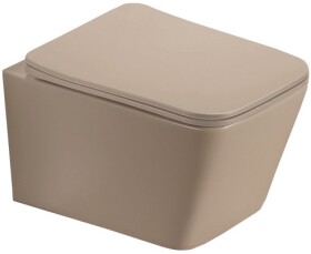 MEXEN - Teo Závěsná WC mísa včetně sedátka s slow-slim, duroplast, cappuccino mat 30854064
