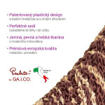 Bielastické potahy UNIVERSO NOVÉ žíhané hnědé relaxační křeslo (š. 70 - 90 cm)