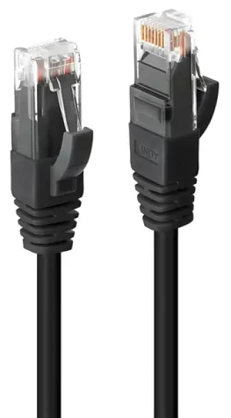 Lindy Cat6 UTP 7.5m černá / Síťový kabel / RJ-45 / LSZH (45436)