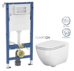 GEBERIT DuofixBasic bez tlačítka + WC CERSANIT CLEANON CASPIA + SEDÁTKO 458.103.00.2 X CP1