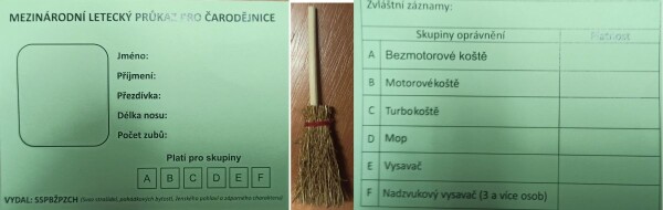 Joke21 Letecký průkaz pro čarodějnice