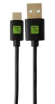 Techly USB-A - USB-C 0,1 m černá / Kabel / USB 2.0 / rychlonabíjení (ICOC-MUSB20-CMAM01T)