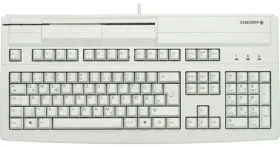 CHERRY G80-8000LUVDE-0 šedá / Kancelářská klávesnice se čtečkou karet / drátová / USB / DE layout (G80-8000LUVDE-0)