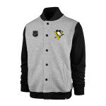 47 Brand Pánská Mikina Pittsburgh Penguins Core 47 BURNSIDE Track Jacket Velikost: