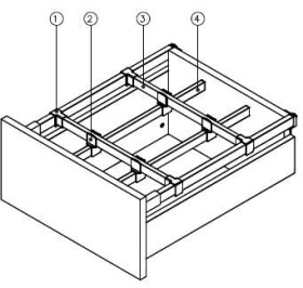 Strong SB vnitřní dělení kulaté bílé :: reling (179244)