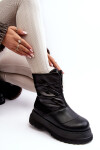 Dámské zimní boty s tlustou podrážkou a zipem GOE MM2N4078 černé 39