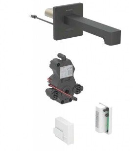 GEBERIT - Brenta Elektronický umyvadlový ventil pod omítku, napájení z generátoru, easy to clean, matná černá 116.295.14.1