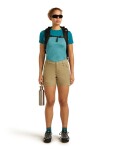 Dámské merino kraťasy ICEBREAKER Wmns Elevation Stretch 5 Shorts, Cumin velikost: 26