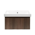 Koupelnová skříňka s umyvadlem SAT Evolution 58x30x44,8 cm ořech mat SATEVO60NAU1 SATEVO60NAU1