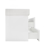 Koupelnová skříňka s umyvadlem SAT B-Way 119x50x45 cm bílá lesk BWAY2120WU2BI BWAY2120WU2BI
