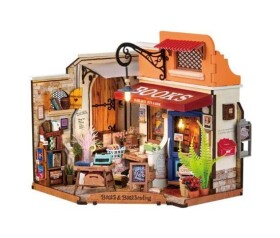 RoboTime Miniatura domečku Knihkupectví na rohu