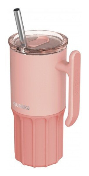 Nerezový termohrnek s brčkem Umi Peachy Pink 720ml
