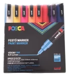 POSCA PC-3M / Akrylový popisovač / sada 16 barev / hrot 0,9-1,3 mm (2UPC3M16DB)
