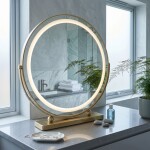 REA - Zrcadlo LED MAKE-UP L.Gold 50 cm HOM-01810