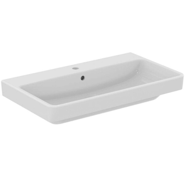IDEAL STANDARD - i.Life B Umyvadlo, 82x48 cm, s přepadem, s otvorem na baterii, bílá T571601