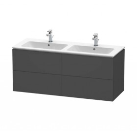 DURAVIT - L-Cube Umyvadlová skříňka 55x129x48 cm, 4 zásuvky, grafit mat LC625904949