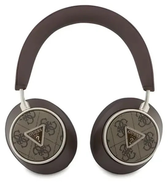 Guess PU 4G Triangle Logo hnědá / Bezdrátová sluchátka / ENC (57983128962)