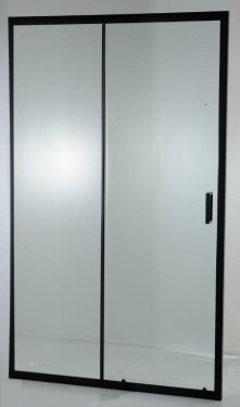 HOPA - Sprchové dveře do niky TREOS NEW BLACK - BARVA rámu - Černá matná, Rozměr A - 120 cm, Směr zavírání - Univerzální Levé / Pravé, Výplň - Čiré bezpečnostní sklo - 6 mm OLBTREO120BC