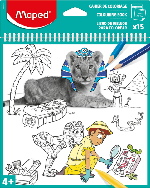 Maped Maped, blok s omalovánkami, sfinga, 15 ks