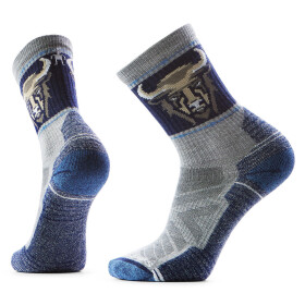 Unisex merino turistické ponožky SMARTWOOL Hike Light Cushion Bison Crew Socks, Light Gray velikost: 46-49 (XL)
