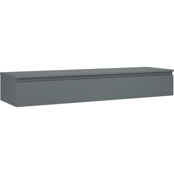 MEXEN/S - Orio koupelnová skříňka pod umyvadlo 160 cm s deskou, 1 šuplík, grafit mat 91A10-16023-1-BFC66